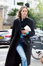 JESSICA CLARKE Out with Her Dog in Notting Hill 11/14/2024