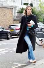 JESSICA CLARKE Out with Her Dog in Notting Hill 11/14/2024