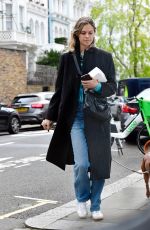 JESSICA CLARKE Out with Her Dog in Notting Hill 11/14/2024