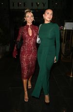 JESSICA WHITE, SAMANTHA JENNY and CHEYENNE KERR Heading to Ivy Restaurant in Manchester 11/10/2024