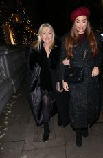 JESSICA WRIGHT Out at Christmas in the Courtyard with Her Mother 11/27/2024