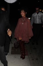 JHENE AIKO Leaves 2024 GQ Men of the Year Party at Bar Marmont in Los Angeles 11/14/2024