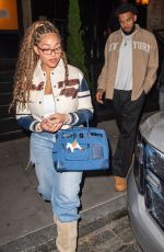 JORDYN WOODS and Karl Anthony Towns Leaves Date Night in New York 11/09/2024