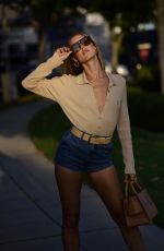 JOY CORRIGAN at a Street Fashion Shoot for BOYY Luxury Designer Fashion in Beverly Hills 11/12/2024