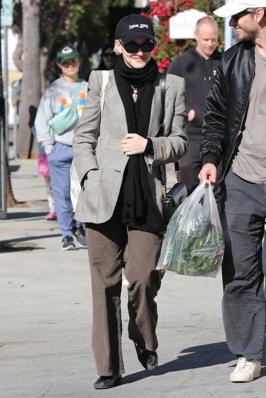 JULIA GARNER Out Shopping at Farmer