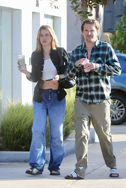 JULIA STAMBLER Arrives at Andy LeCompte Salon in Beverly Hills 11/05/2024