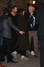 KACEY MUSGRAVES Leaves Late Show with Stephen Colbert in New York 11/18/2024