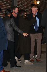 KACEY MUSGRAVES Leaves Late Show with Stephen Colbert in New York 11/18/2024