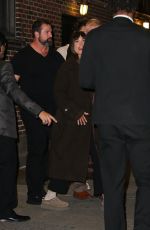 KACEY MUSGRAVES Leaves Late Show with Stephen Colbert in New York 11/18/2024