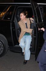 KALEY CUOCO Arrives at Her Hotel After taping Jimmy Fallon Show in New York 11/25/2024