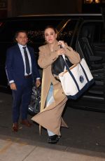 KALEY CUOCO Arrives at Her Hotel After taping Jimmy Fallon Show in New York 11/25/2024