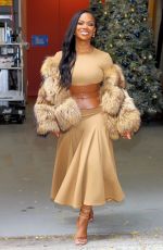 KANDI BURRUSS Leaves Live with Kelly & Mark in New York 11/04/2024