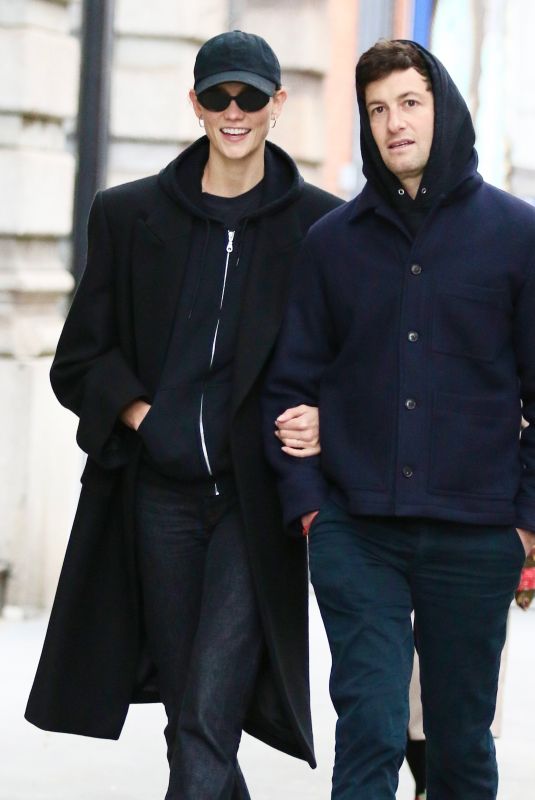 KARLIE KLOSS and Joshua Kushner Out in New York 11/11/2024