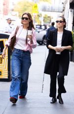 KATIE HOLMES and ZOEY DEUTCH Arrives at Ethel Barrymore Theatre in New York 11/06/2024