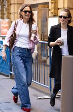 KATIE HOLMES and ZOEY DEUTCH Arrives at Ethel Barrymore Theatre in New York 11/06/2024