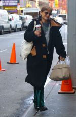 KATIE HOLMES Arrives at Barrymore Theatre in New York City 11/23/2024