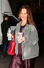 KATIE HOLMES Arrives at Ethel Barrymore Theatre in New York 11/19/2024