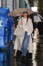 KATIE HOLMES Arrives at Ethel Barrymore Theatre in New York City 11/21/2024