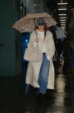 KATIE HOLMES Arrives at Ethel Barrymore Theatre in New York City 11/21/2024