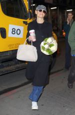 KATIE HOLMES Arrives for Her Evening Performance of Our Town in New York 11/25/2024