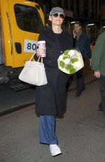 KATIE HOLMES Arrives for Her Evening Performance of Our Town in New York 11/25/2024
