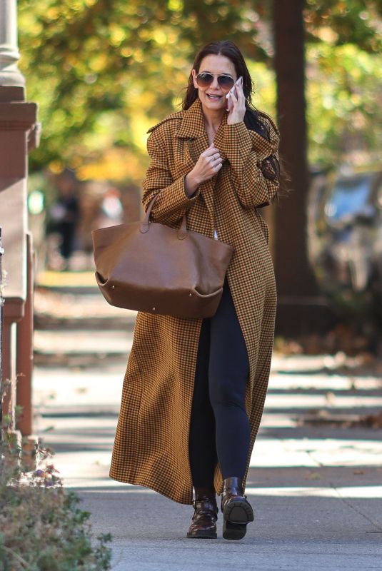 KATIE HOLMES Out and About in New York 11/02/2024