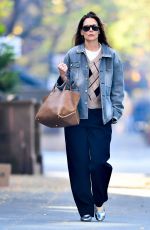 KATIE HOLMES Out in New York City 11/09/2024