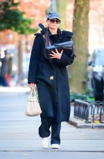 KATIE HOLMES Vraves the Cold During a Day Out in New York 11/30/2024