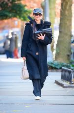 KATIE HOLMES Vraves the Cold During a Day Out in New York 11/30/2024