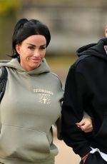 KATIE PRICE and JJ Slater Arrives for Katie