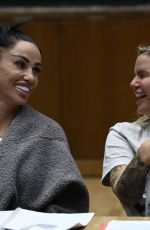 KATIE PRICE and KERRY KATONA at Rehearsals for Their Christmas Pantomime, Cinderella at Northwick Memorial Court 11/26/2024