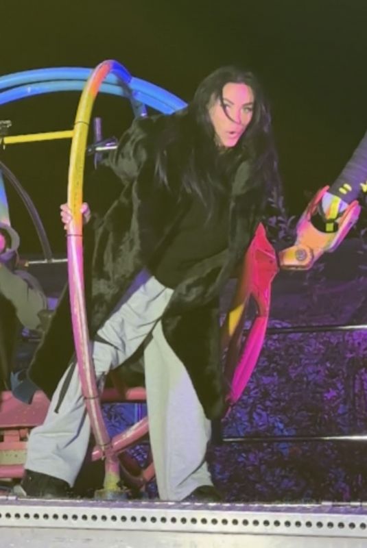 KATIE PRICE Braves Rides at Annual Tulleys Shocktober Fest Theme Park 10/29/2024