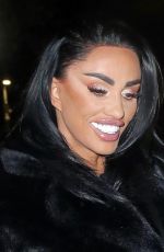 KATIE PRICE Leaves The Clapham Grand in London 11/10/2024