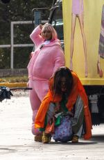KEKE PALMER and NAOMI ACKIE on the Set of I Love Boosters in Atlanta 10/31/2024