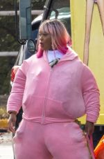 KEKE PALMER and NAOMI ACKIE on the Set of I Love Boosters in Atlanta 10/31/2024
