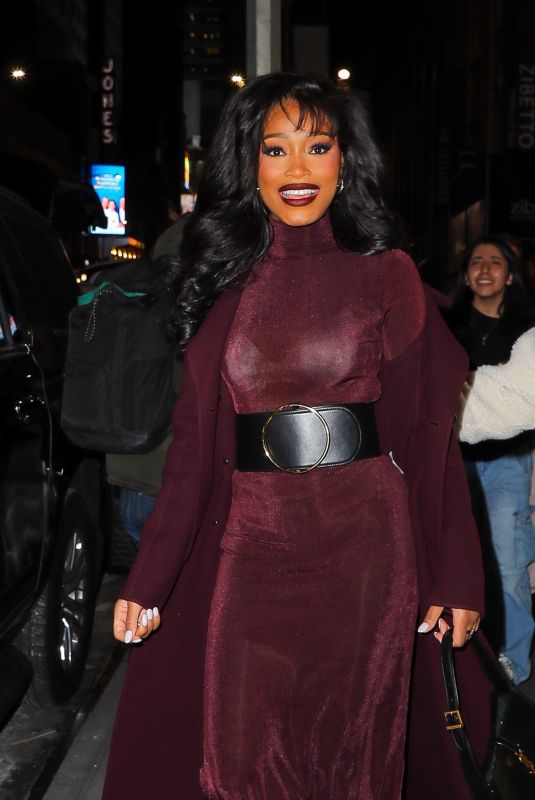 KEKE PALMER Leaves SiriusXM Studios in New York 11/20/2024