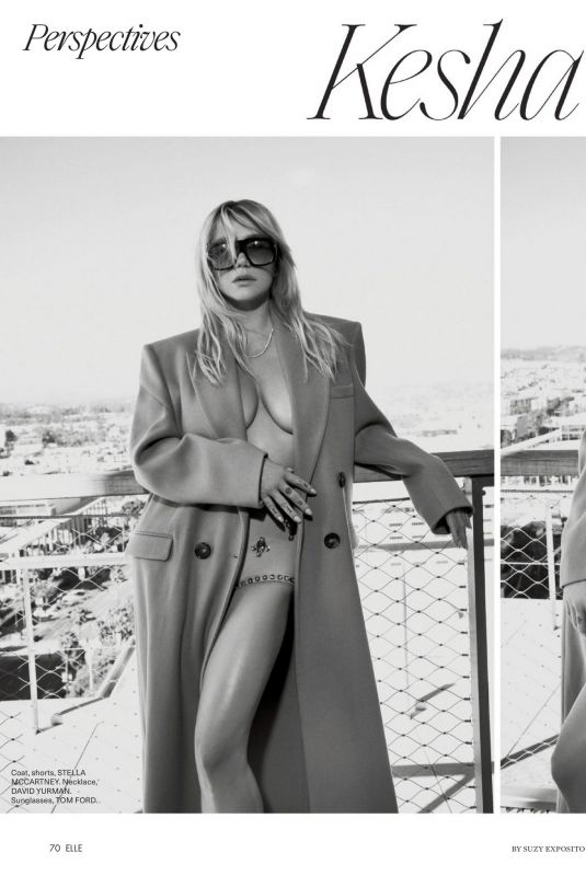 KESHA in Elle Magazine, October 2024