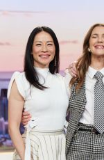 KIERNAN SHIPKA and LUCY LIU at Drew Barrymore Show 11/18/2024