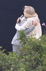 KIM KARDASHIAN and GLENN CLOSE on the Set of All