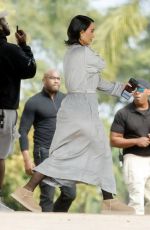 KIM KARDASHIAN Heading Back to Her Trailer in Los Angeles 10/30/2024