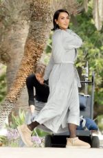 KIM KARDASHIAN Heading Back to Her Trailer in Los Angeles 10/30/2024