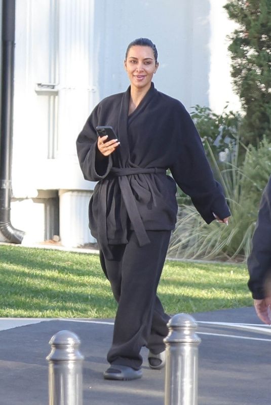 KIM KARDASHIAN Out and About in Los Angeles 10/31/2024