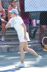 KRISTEN BELL and Justin Long at Little Pickleball Action in Los Angeles 11/01/2024