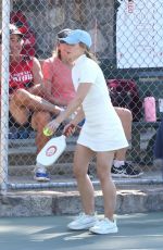 KRISTEN BELL and Justin Long at Little Pickleball Action in Los Angeles 11/01/2024