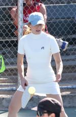 KRISTEN BELL and Justin Long at Little Pickleball Action in Los Angeles 11/01/2024