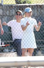 KRISTEN BELL and Justin Long at Little Pickleball Action in Los Angeles 11/01/2024