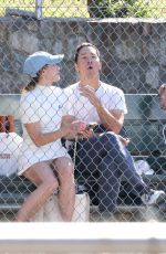 KRISTEN BELL and Justin Long at Little Pickleball Action in Los Angeles 11/01/2024
