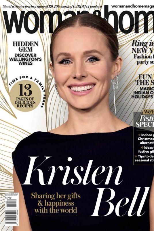 KRISTEN BELL in Woman & Home South Africa, December 2024