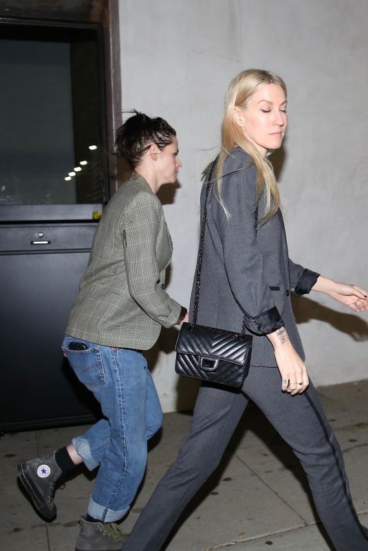 KRISTEN STEWART and DYLAN MEYER Out for Dinner at Horses Restaurant in Los Angeles 11/13/2024