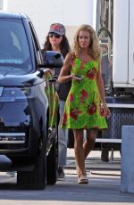KRISTEN WIIG Leaves Basecamp Area for the Set of Palm Royale in Pasadena 11/04/2024